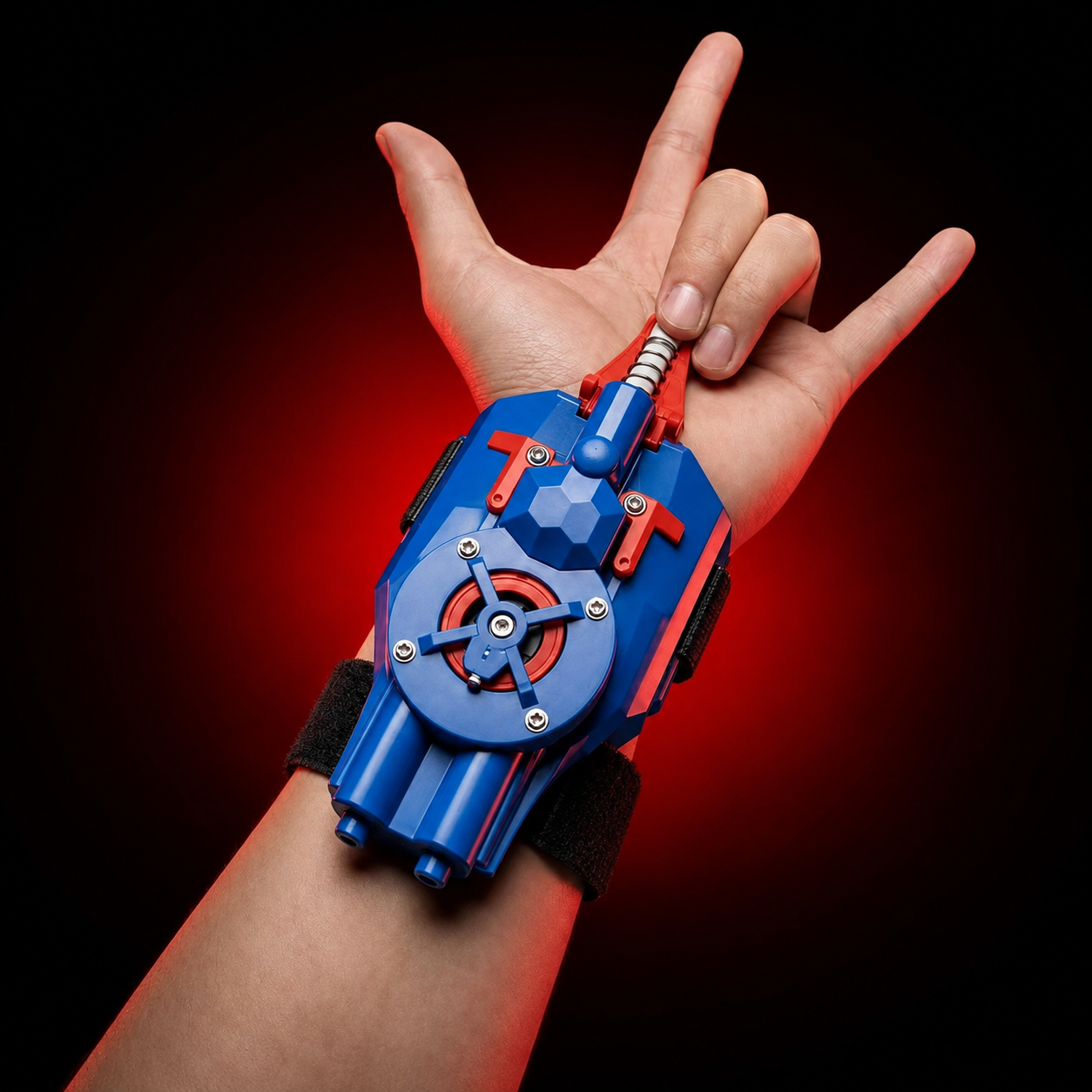 Web Shooter Wrist Launcher Toy – Rechargeable Disc Blaster with Glove