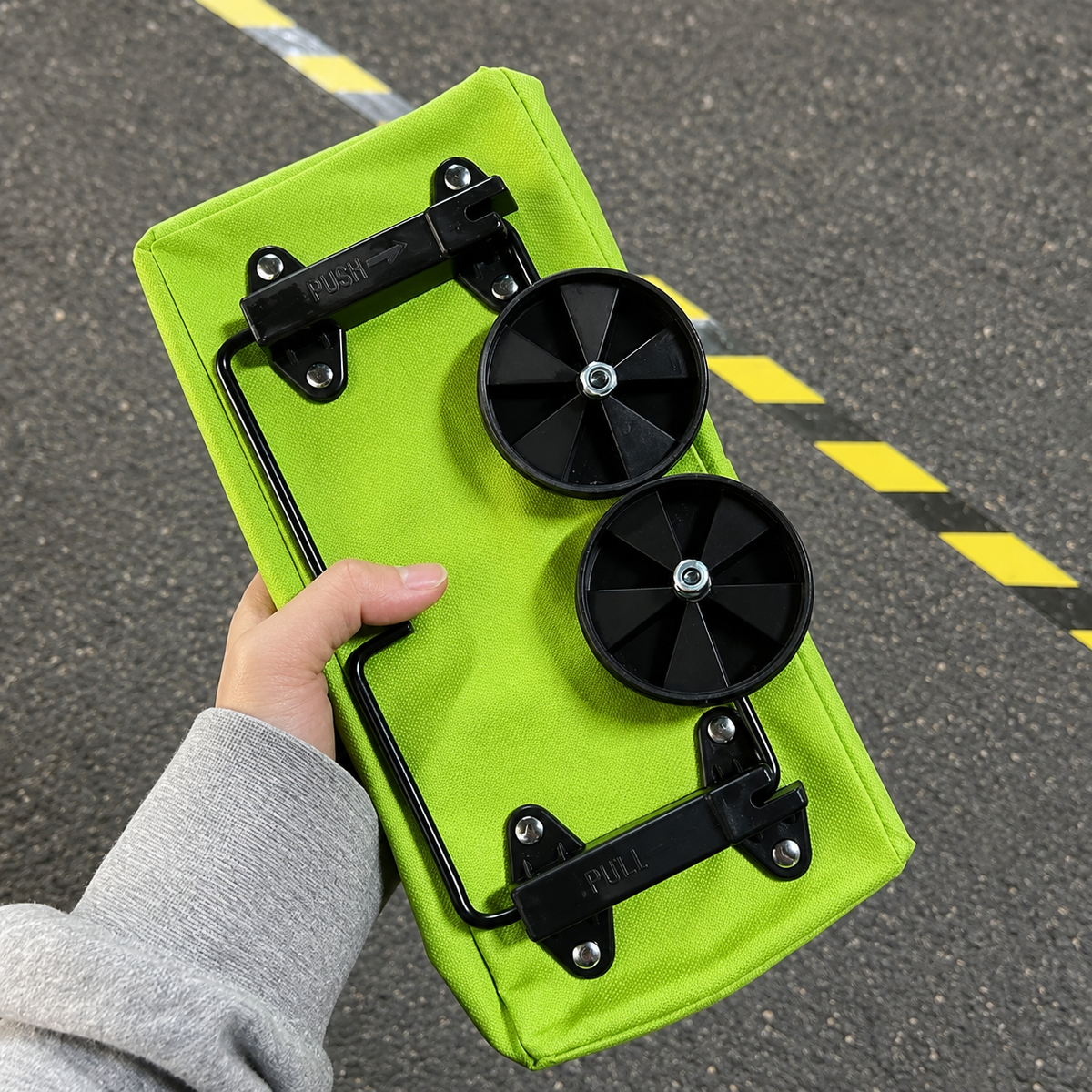 Foldable Rolling Shopping Bag – Expandable Grocery Tote with Wheels