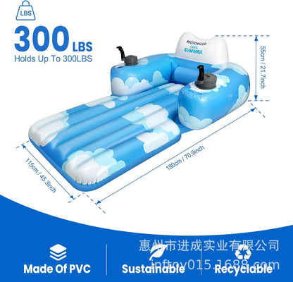 Premium Motorized Pool Float with Remote Control Drive & 360° Steering 🚤