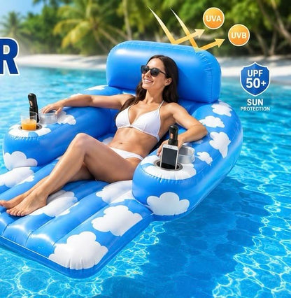 Premium Motorized Pool Float with Remote Control Drive & 360° Steering 🚤
