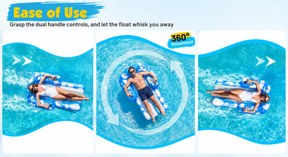 Premium Motorized Pool Float with Remote Control Drive & 360° Steering 🚤
